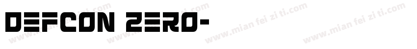 Defcon Zero字体转换